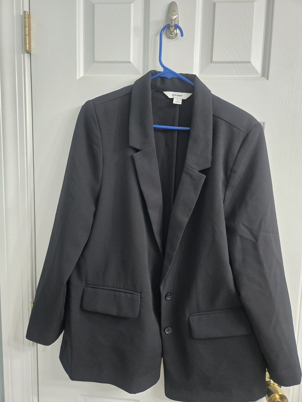 Old Navy Black Single-Breasted Blazer Womans Large